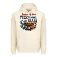 Tofu home of the free because of the brave sunflower bi Premium Hoodie - texasbilliewilder