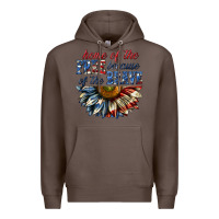Coffee home of the free because of the brave sunflower bi Premium Hoodie - texasbilliewilder