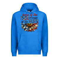 True Royal home of the free because of the brave sunflower bi Premium Hoodie - texasbilliewilder