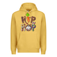 Antique Gold hip hop easter bunny Premium Hoodie - RanaPortraitStore