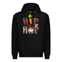 Black hip hop easter bunny Premium Hoodie - RanaPortraitStore