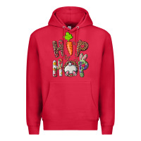Cardinal hip hop easter bunny Premium Hoodie - RanaPortraitStore
