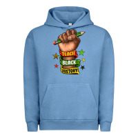 Pigment Pebble Blue teach black history Urban Hoodie - texasbilliewilder