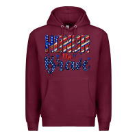 Burgundy honor the brave Premium Hoodie - texasbilliewilder