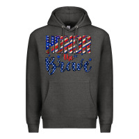 Charcoal Heather honor the brave Premium Hoodie - texasbilliewilder