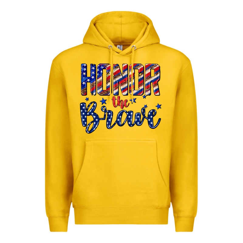 Honor The Brave Premium Hoodie by texasbilliewilder | Teevron