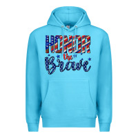Ocean Blue honor the brave Premium Hoodie - texasbilliewilder