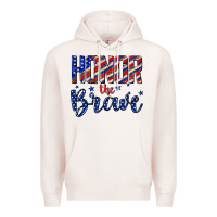 Pale Pink honor the brave Premium Hoodie - texasbilliewilder