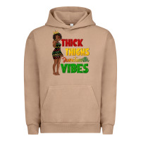 Pigment Burro thick thighs juneteenth vibes with afro black woma Urban Hoodie - texasbilliewilder