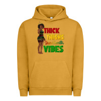 Pigment Peanut Butter thick thighs juneteenth vibes with afro black woma Urban Hoodie - texasbilliewilder