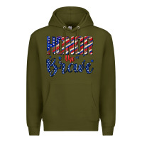 Army Green honor the brave Premium Hoodie - texasbilliewilder