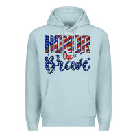 Blue Mist honor the brave Premium Hoodie - texasbilliewilder