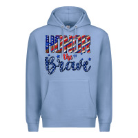 Colony Blue honor the brave Premium Hoodie - texasbilliewilder