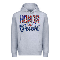 Heather Grey honor the brave Premium Hoodie - texasbilliewilder
