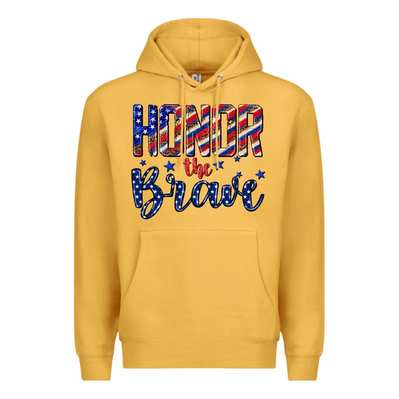 Honor The Brave Premium Hoodie by texasbilliewilder | Teevron