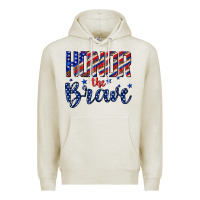 Oatmeal Heather honor the brave Premium Hoodie - texasbilliewilder