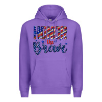 Purple honor the brave Premium Hoodie - texasbilliewilder