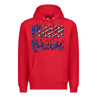 Red honor the brave Premium Hoodie - texasbilliewilder