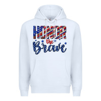 White honor the brave Premium Hoodie - texasbilliewilder
