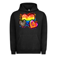 Pigment Black pride hearts Urban Hoodie - Zillion Design Studio