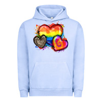 Pigment Grape Ice pride hearts Urban Hoodie - Zillion Design Studio