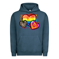 Pigment Midnight Navy pride hearts Urban Hoodie - Zillion Design Studio