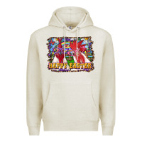 Oatmeal Heather happy easter roosters Premium Hoodie - RanaPortraitStore