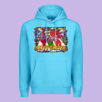 Happy Easter Roosters Premium Hoodie Designed By Ranaportraitstore