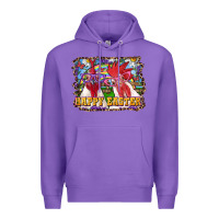 Purple happy easter roosters Premium Hoodie - RanaPortraitStore