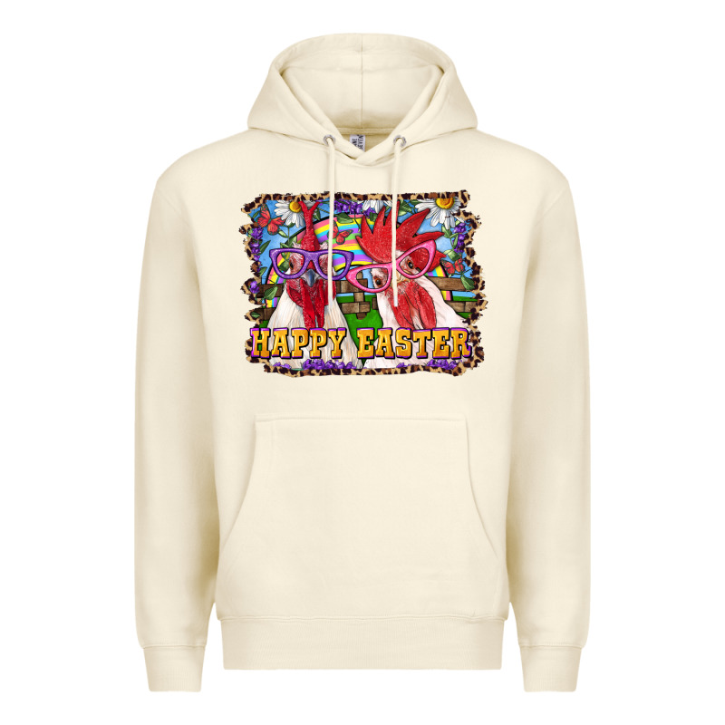 Happy Easter Roosters Premium Hoodie by RanaPortraitStore | Teevron