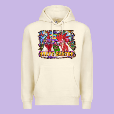 Happy Easter Roosters Premium Hoodie Designed By Ranaportraitstore