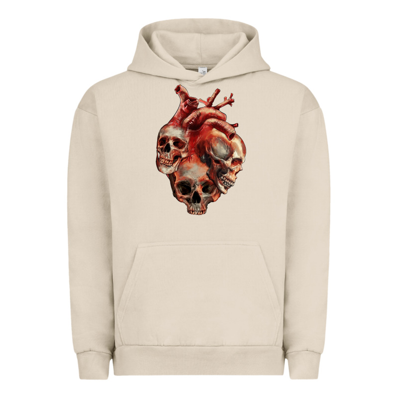 Heart Skulls Urban Hoodie by RanaPortraitStore | Teevron