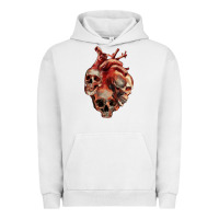 Pigment Lunar Rock Heart Skulls Urban Hoodie - RanaPortraitStore