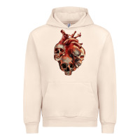 Sandshell Heart Skulls Urban Hoodie - RanaPortraitStore