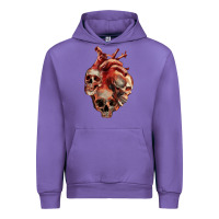 Tulip Heart Skulls Urban Hoodie - RanaPortraitStore