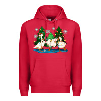 Cardinal christmas duck Premium Hoodie - Zillion Design Studio