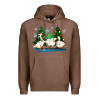 Chestnut christmas duck Premium Hoodie - Zillion Design Studio