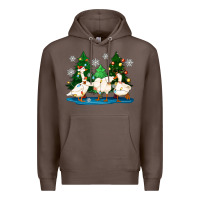 Coffee christmas duck Premium Hoodie - Zillion Design Studio