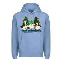 Colony Blue christmas duck Premium Hoodie - Zillion Design Studio