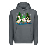 Rock christmas duck Premium Hoodie - Zillion Design Studio