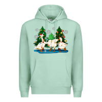 Seafoam christmas duck Premium Hoodie - Zillion Design Studio