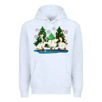 White christmas duck Premium Hoodie - Zillion Design Studio