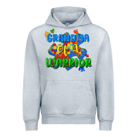 Heather Grey grandma of a warrior Urban Hoodie - Zillion Design Studio