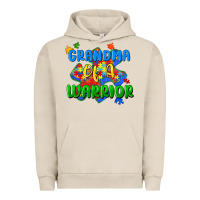 Pigment French Oak grandma of a warrior Urban Hoodie - Zillion Design Studio