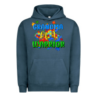 Pigment Midnight Navy grandma of a warrior Urban Hoodie - Zillion Design Studio