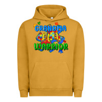 Pigment Peanut Butter grandma of a warrior Urban Hoodie - Zillion Design Studio