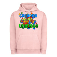 Pigment Salmon grandma of a warrior Urban Hoodie - Zillion Design Studio