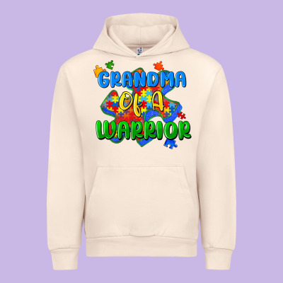 Grandma Of A Warrior Urban Hoodie Designed By Zillion Design Studio