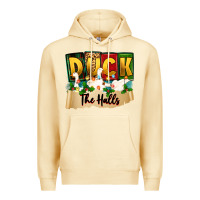 Pina Colada christmas duck the halls Premium Hoodie - Zillion Design Studio