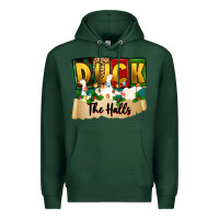 Sports Green christmas duck the halls Premium Hoodie - Zillion Design Studio